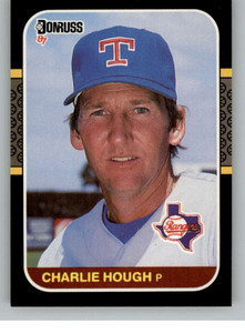 1987 Donruss #470 Charlie Hough VG Texas Rangers